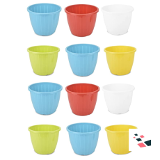Umi Plastic Duro Flower Pot for...